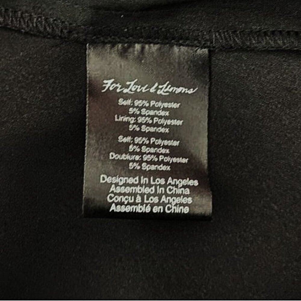 For Love & Lemons Isabella Ruffled Maxi Dress Black Satin Size Small - Picture 10 of 11